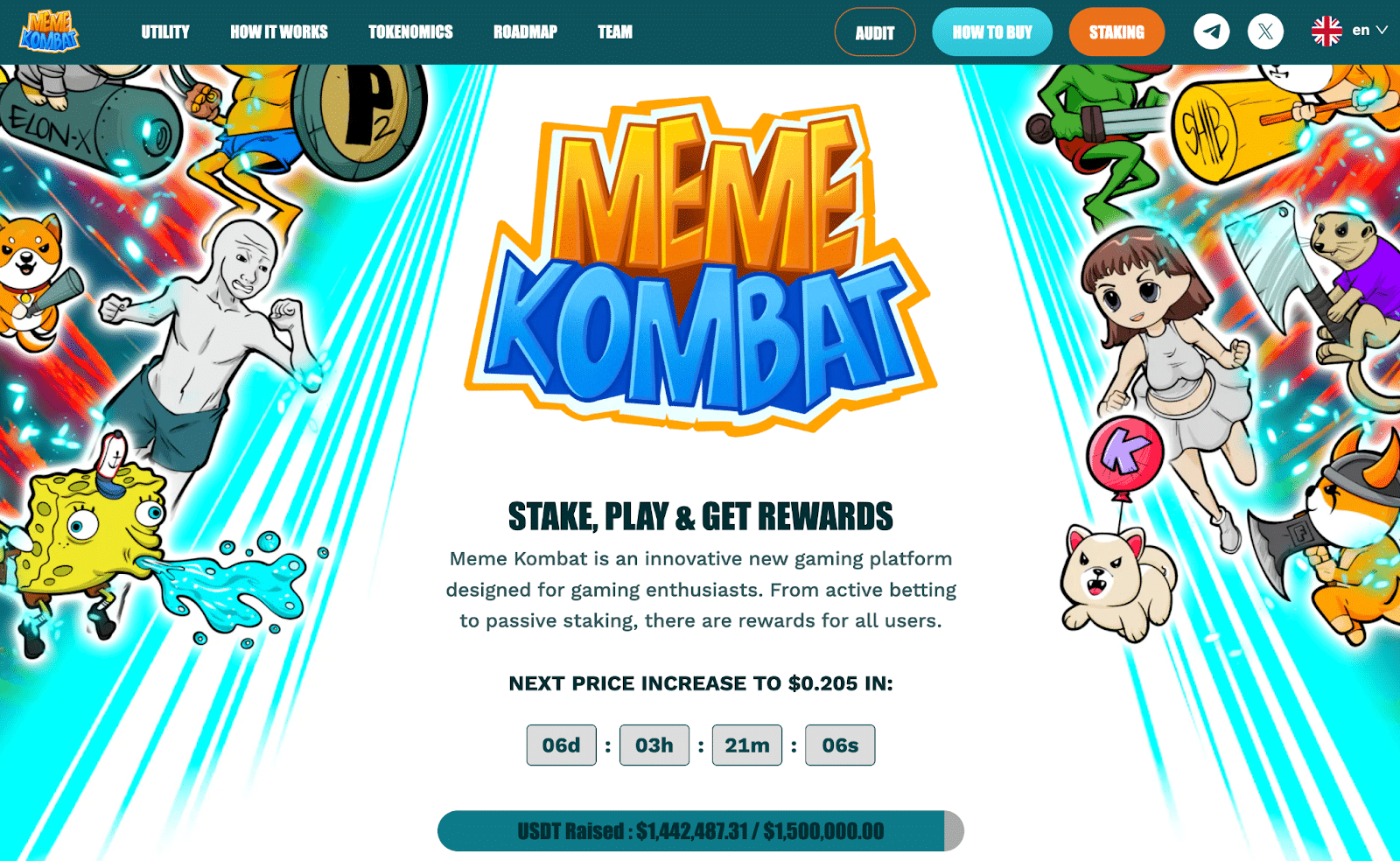 亚星体育登陆网址Pepe币价格上涨25%　Meme Kombat为独特游戏平台筹集近150万美元　或将迎来100倍增长